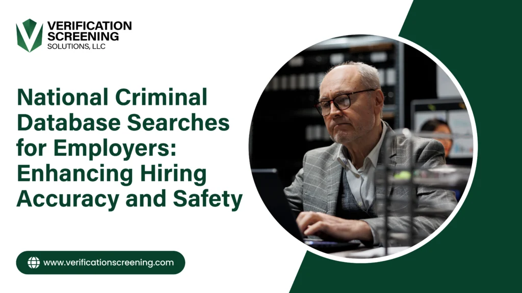 National Criminal Database Searches for Employers