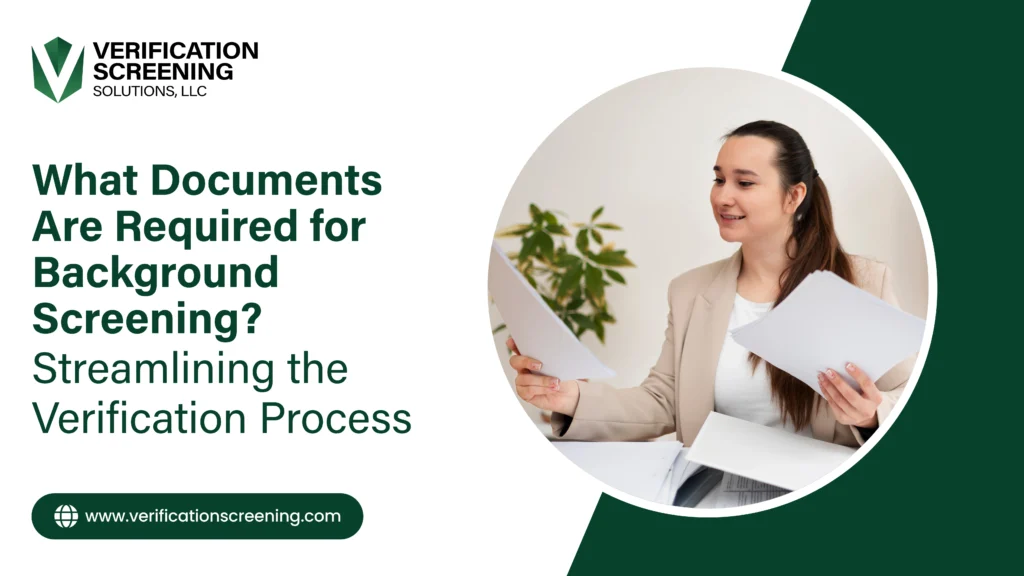 Documents Required for Background Screening